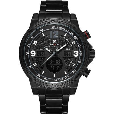 WEIDOPE LARGE DIAL MULTI FUNCTION WATERPROOF WATCHES - boopdo