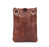 MANTIME HANDMADE LEATHER MULTI FUNCTION VERTICAL SQUARE MESSENGER BAG - boopdo