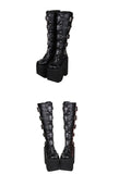 CHEZCA JENNIE COSBY PUNK STYLE ULTRA HIGH PLATFORM BOOTS - boopdo