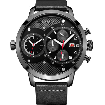 MINIFOCUS LARGE DIAL CASE FUNCTIONAL WATER PROOF WATCH - boopdo
