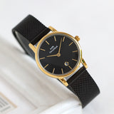 HERTZ MARK ULTRA THIN METAL BRACELET WATCHES - boopdo