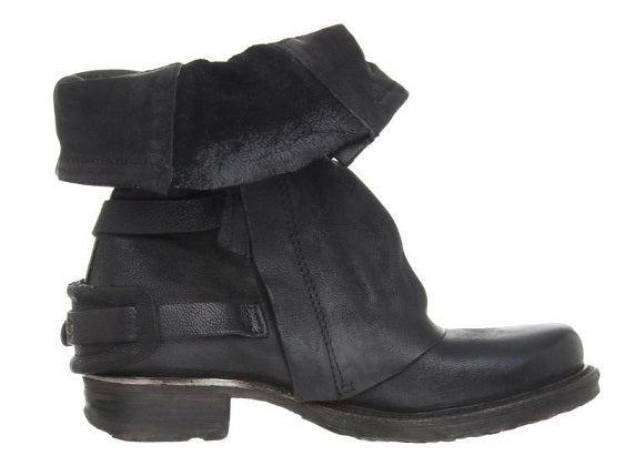 PROVA PERFETTO BOFFI BOOP RETRO OLD FASHION DESIGN LEATHER ANKLE BOOTS - boopdo