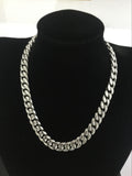 RICH BRIAN XX TENTACION CUBAN GOLD SILVER CHOKER NECK CHAIN - boopdo