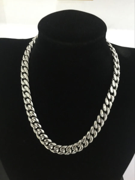RICH BRIAN XX TENTACION CUBAN GOLD SILVER CHOKER NECK CHAIN - boopdo