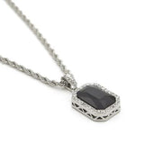 HIPSTER SAVAGE FREE STYLE MINI GEM DIAMOND NECKLACE - boopdo
