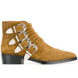 NADEMILI AMEXY BUCKLE CHELSEA ANKLE BOOTS - boopdo