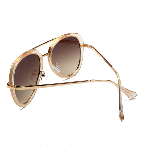 GUTANG TIANLE ANTI UVB CURVED FRAME SUNGLASSES - boopdo