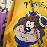 SIMDA TASMANIAN DEVIL PRINT SWEATSHIRT - boopdo