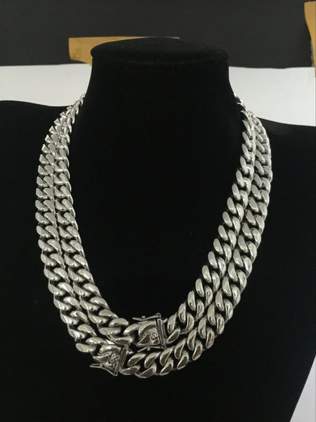 RICH BRIAN XX TENTACION CUBAN GOLD SILVER CHOKER NECK CHAIN - boopdo