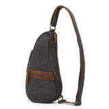 BOOPDO RETRO CANVAS OUTDOOR FOLDABLE STRAP CHEST BAG - boopdo