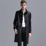 JUE CHAO KIKO OVER THE KNEE DEERSKIN TRENCH OVERCOATS - boopdo
