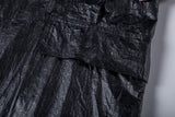 SNAPLOOX URBAN OBLIQUE GRAFFIN HOODIE WINDBREAKER LONG JACKET IN BLACK - boopdo