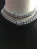 RICH BRIAN XX TENTACION CUBAN GOLD SILVER CHOKER NECK CHAIN - boopdo