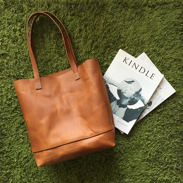 BOOPDO DESIGN LEATHER AND SUEDE TOTE BAG - boopdo