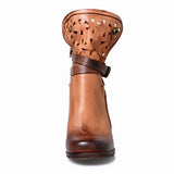 PROVA PERFETTO BOFFI BRITISH STYLE LEATHER WESTERN BOOTS - boopdo