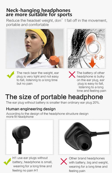 ZEALOT VALMORE WIRELESS STEREO FOLDABLE SPORT EARPHONES - boopdo