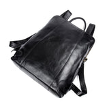 MANTIME BOOPO STYLE HANDMADE LEATHER 15 INCH PATCH POCKET BACKPACKS - boopdo