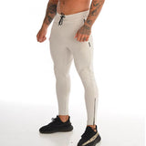 MUSCLE GUYS FITNESS BODY BUILDING SLIM TRACK PANTS - boopdo
