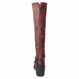 PROVA PERFETTO MARTIN RETRO STYLE STOVEPIPE LEATHER BOOTS - boopdo