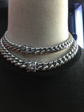RICH BRIAN XX TENTACION CUBAN GOLD SILVER CHOKER NECK CHAIN - boopdo