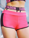 MIP 3 INCH BRANDED STRETCH WAISBAND SHORTS IN PINK - boopdo