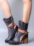 PROVA PERFETTO BOFFI BRITISH STYLE LEATHER WESTERN BOOTS - boopdo