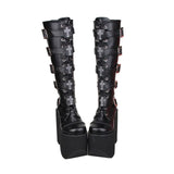 CHEZCA JENNIE COSBY PUNK STYLE ULTRA HIGH PLATFORM BOOTS - boopdo