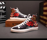CHINOX HALL OF FAME WUKONG PRINT GAZELLE CANVAS SNEAKER IN BLACK - boopdo