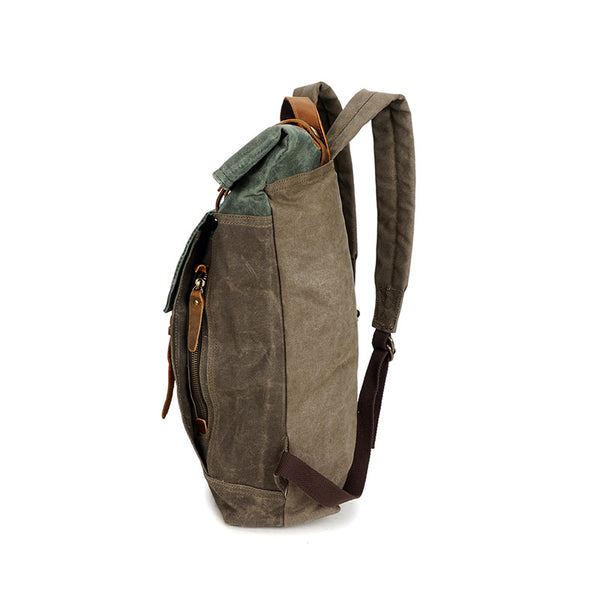 BRITISH DESIGN BETUCCI CANVAS LARGE CAPACITY BACKPACK - boopdo