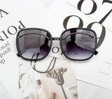 EUROXIA SQUARE LARGE FRAME SUNGLASSES - boopdo