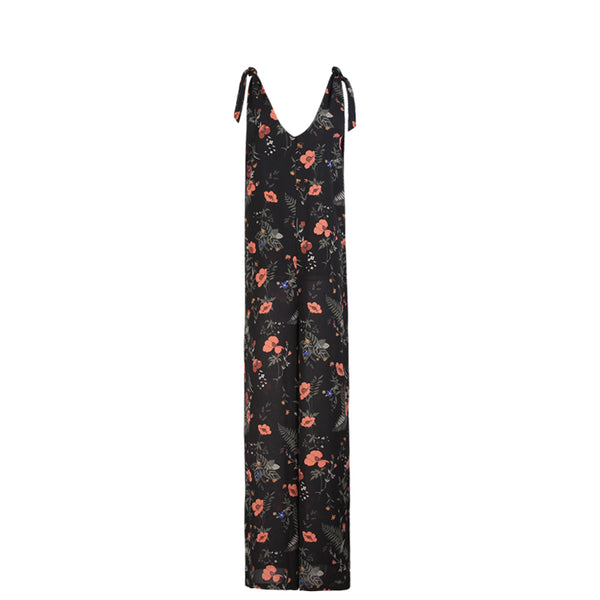 SINCE THEN TIE SHOULDER CAMI JUMPSUIT IN FLORAL - boopdo