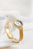 JULIUS RETRO STEREO BRACELET STAINLESS STEEL WATCH IN GOLD - boopdo