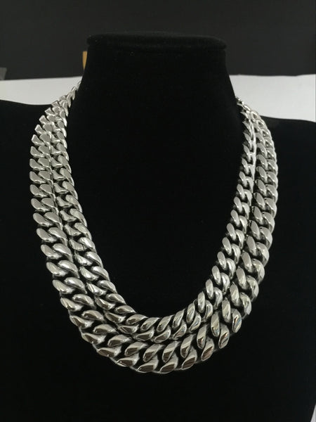 RICH BRIAN XX TENTACION CUBAN GOLD SILVER CHOKER NECK CHAIN - boopdo