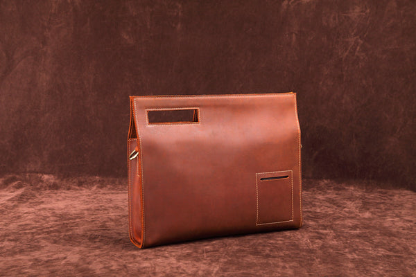 NOPSO TOTE ENVELOPE BUSINESS LEATHER BAG - boopdo