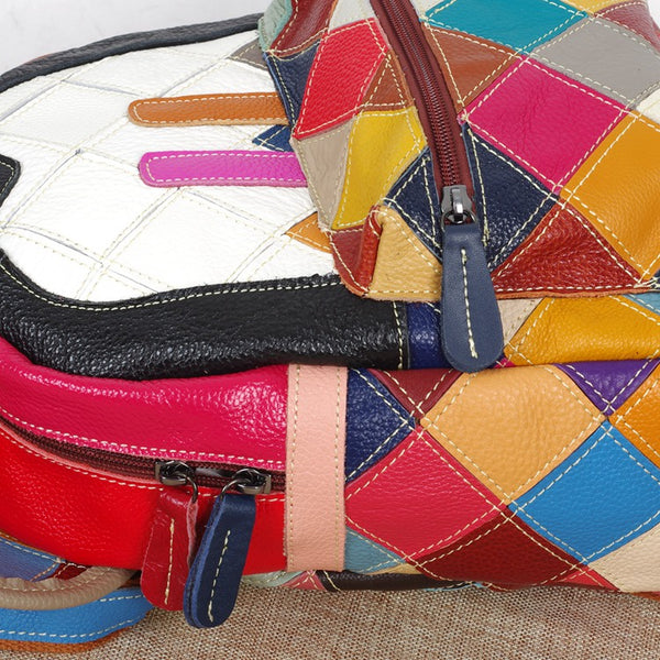 MOLIA MOUSE MICKELA LEATHER BACKPACK IN MULTI COLOR - boopdo