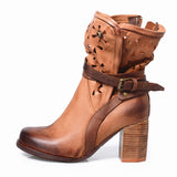 PROVA PERFETTO BOFFI BRITISH STYLE LEATHER WESTERN BOOTS - boopdo