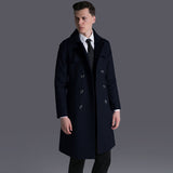 JOE CHAO SHOJIKI RAGLAN WOOLEN OVER THE KNEE TRENCH COATS - boopdo