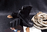 QCONEG COWHIDE BLACK ZIPPER TINMAR MATTE LEATHER BOOTS - boopdo