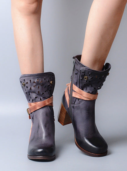 PROVA PERFETTO BOFFI BRITISH STYLE LEATHER WESTERN BOOTS - boopdo