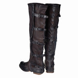PROVA PERFFETTO BOUTIQUE VINTAGE DESIGN OVER THE KNEE LEATHER BOOTS - boopdo