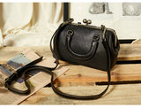 ARTKA VINTAGE INSPIRED LEATHER CROSS BODY BAG IN BLACK - boopdo