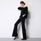 C4MORE HIPSTER MASTER YODA RETRO STYLE HIGH WAIST PANTS IN BLACK - boopdo