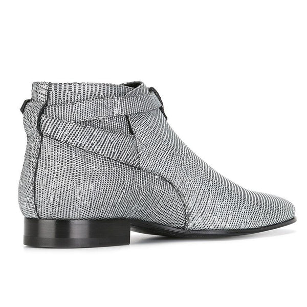 METCOXIE BUCKLED LOW ANKLE CHELSEA BOOTS - boopdo
