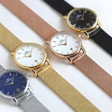 HERTZ MARK ULTRA THIN METAL BRACELET WATCHES - boopdo