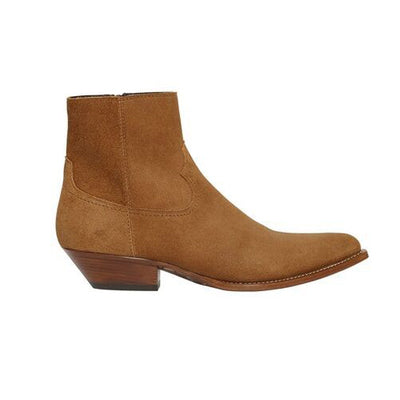 NADEMILI COWBOY TOE POINTED CHELSEA ANKLE BOOTS - boopdo