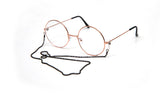 ABOWLIFE TRANSPARENT MIRROR GLASS SUN GLASS WITH CHAIN - boopdo
