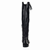 PROVAPERFETTO ZIP DETAIL KNEE HIGH RIDING BOOTS IN BLACK 130501L3 - boopdo