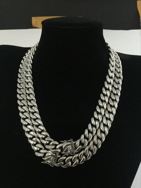 RICH BRIAN XX TENTACION CUBAN GOLD SILVER CHOKER NECK CHAIN - boopdo
