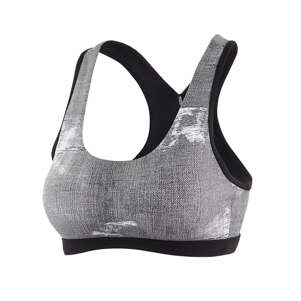 MIP HIGH IMPACT PADDED SPORTS BRA IN GREY - boopdo