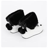 KEKEZI LOLITA GOTHIC COSBY PUNK STYLE WHITE BOOTS WITH RABBIT EARS - boopdo